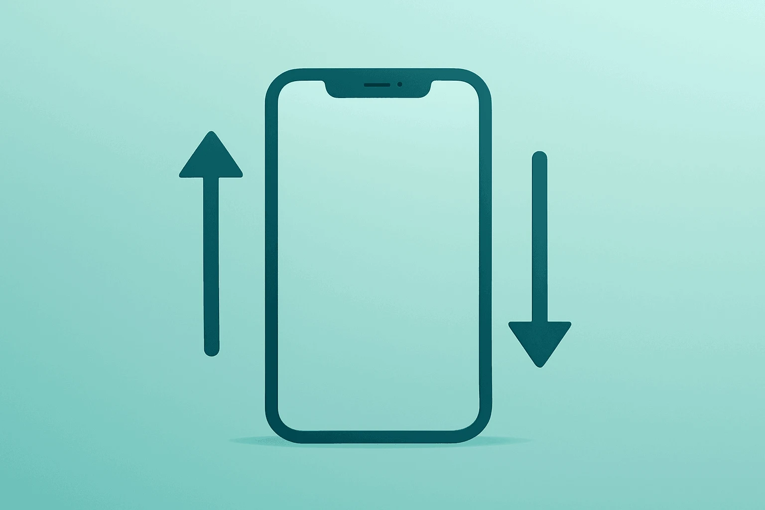 Flat vector smartphone module under subtle tension symbolizing Apple earnings and options-priced post-report volatility.