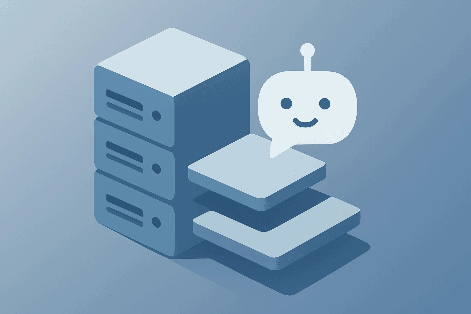 Flat vector of a server stack expanding outward to symbolize the OpenAI IPO and ChatGPT's move to a revenue super app.