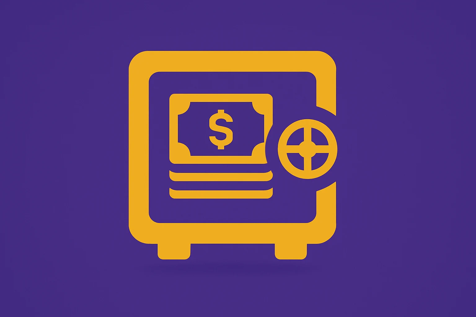 Minimalist vector cash vault icon representing D-Wave Q3 2025 results, showing revenue growth and warrant cash surge.