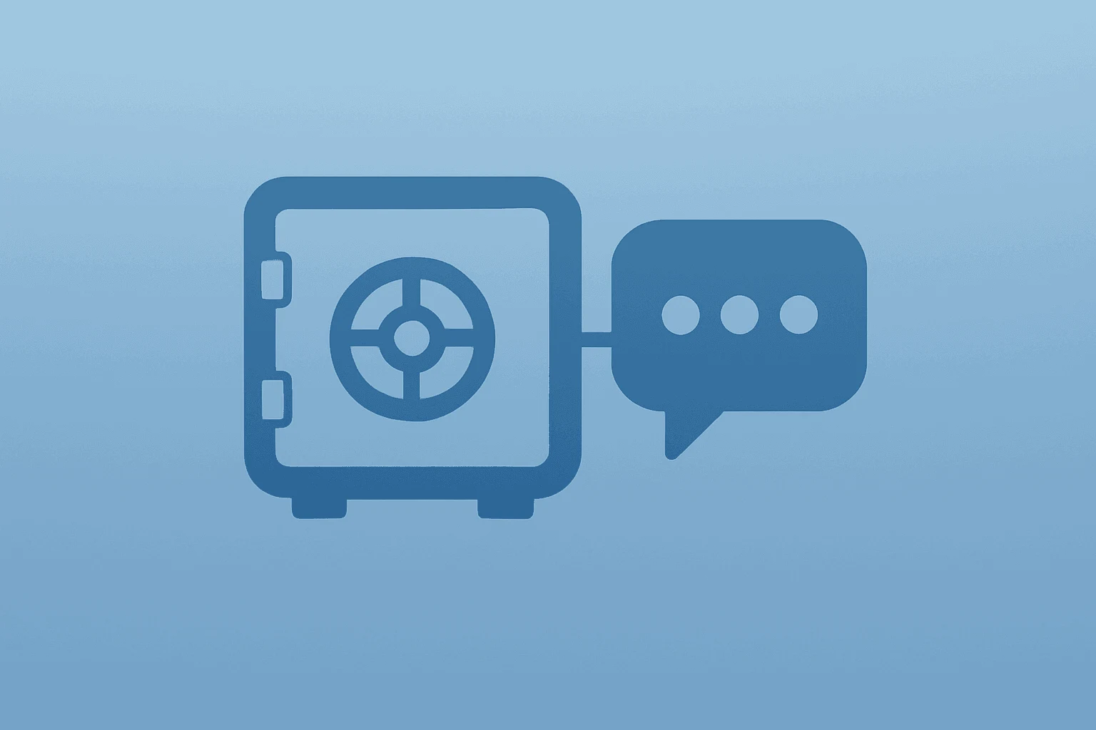 Flat vector icon of a fintech vault expanding into a messaging hub to symbolize Meta invests $900M in CRED