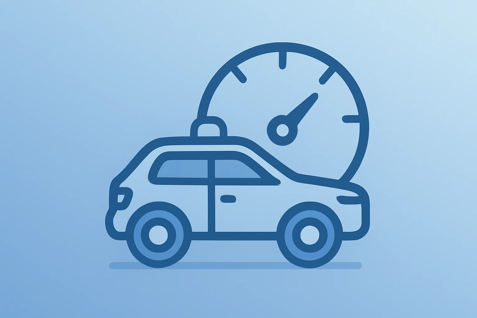 Flat filled vector of a stylized robotaxi beside a milestone dial, reflecting Uber Rivian Robotaxi Investment timing.