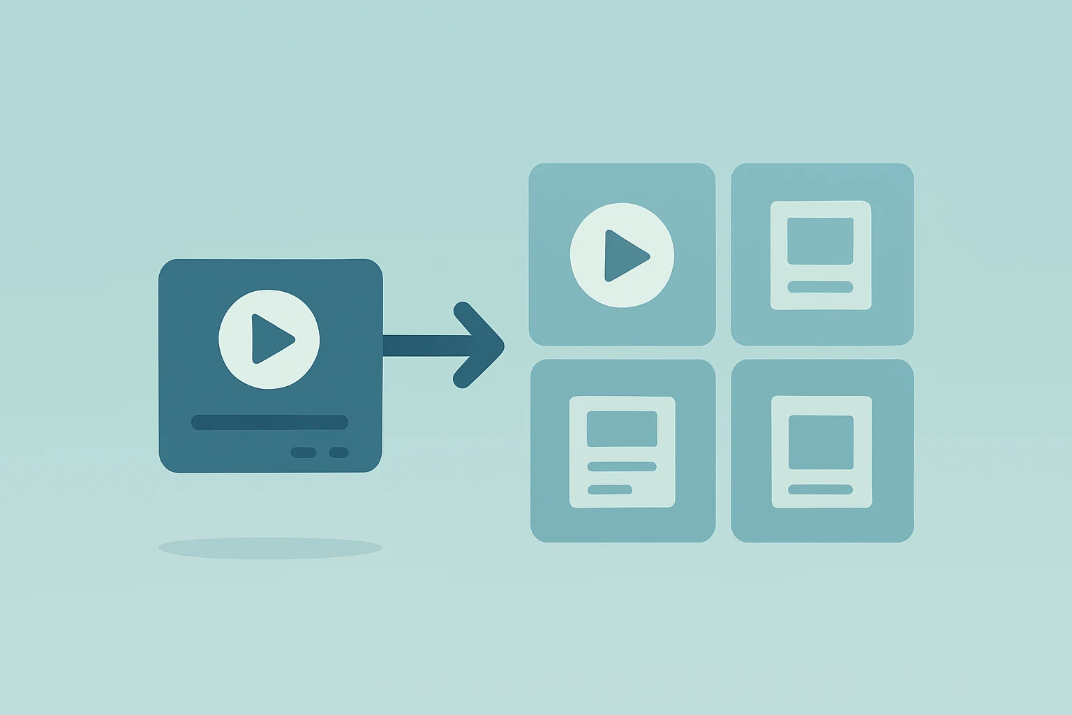 Flat filled vector of a streaming server transitioning into content blocks to symbolize Netflix price hike funding content