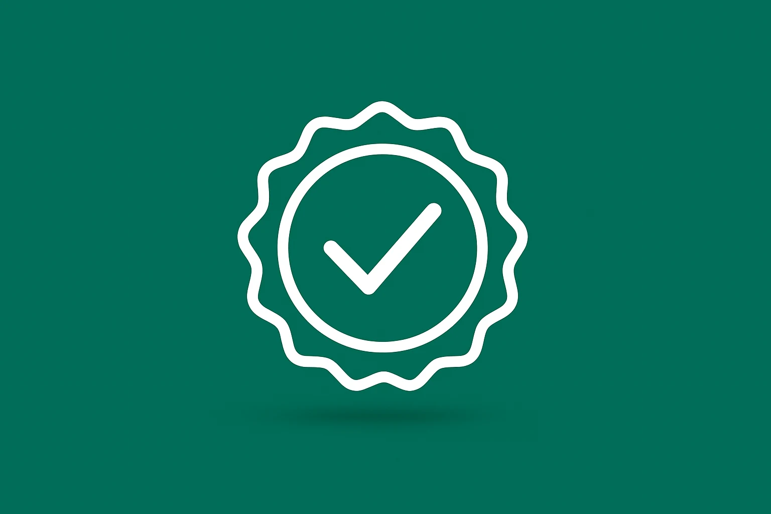 Outlined approval seal on a solid emerald-green background evoking the TreeHouse Foods acquisition and probe.