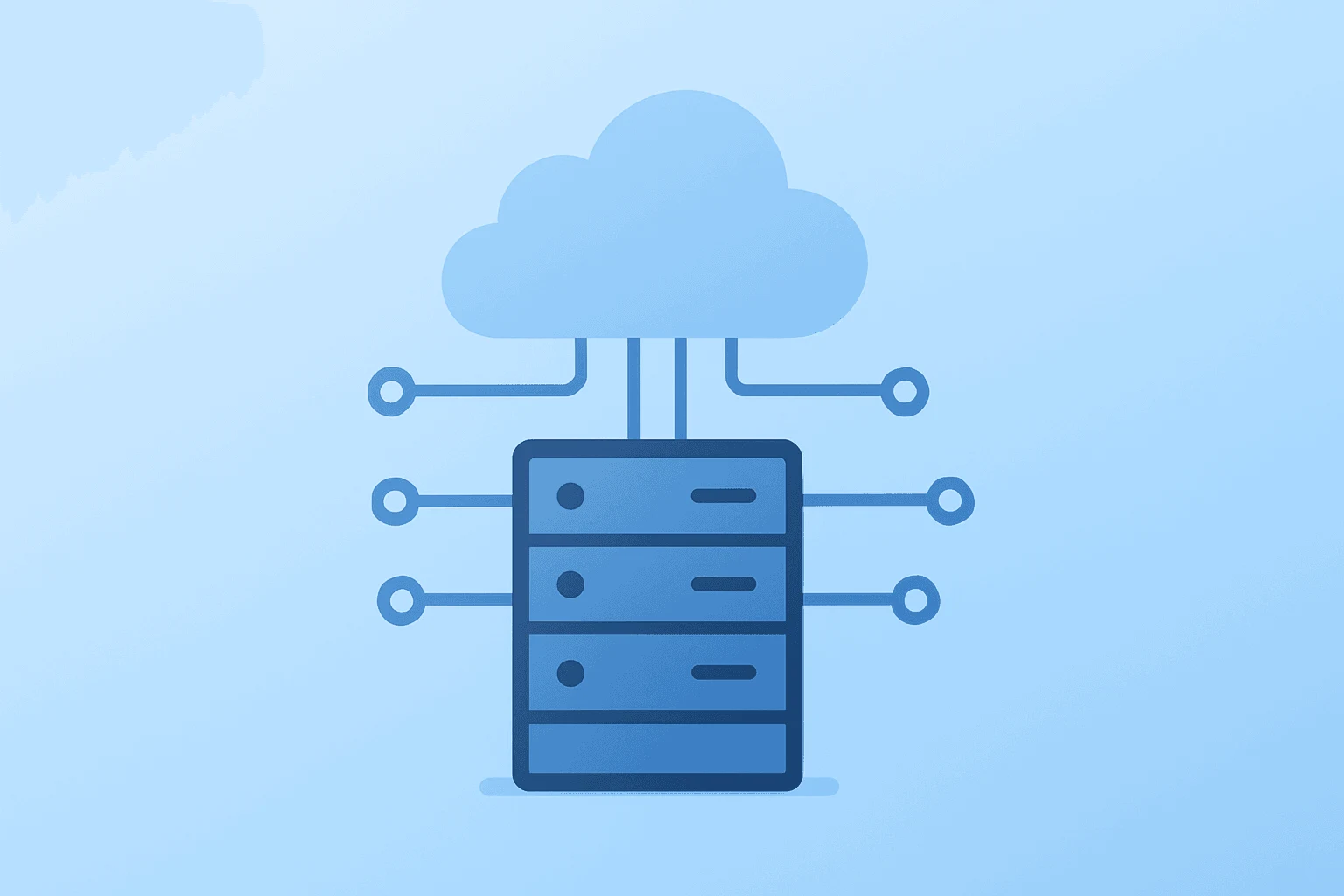 Flat vector of a server chip fused with a circuit to symbolize the Snowflake AWS $6 billion deal and AI tie-up.