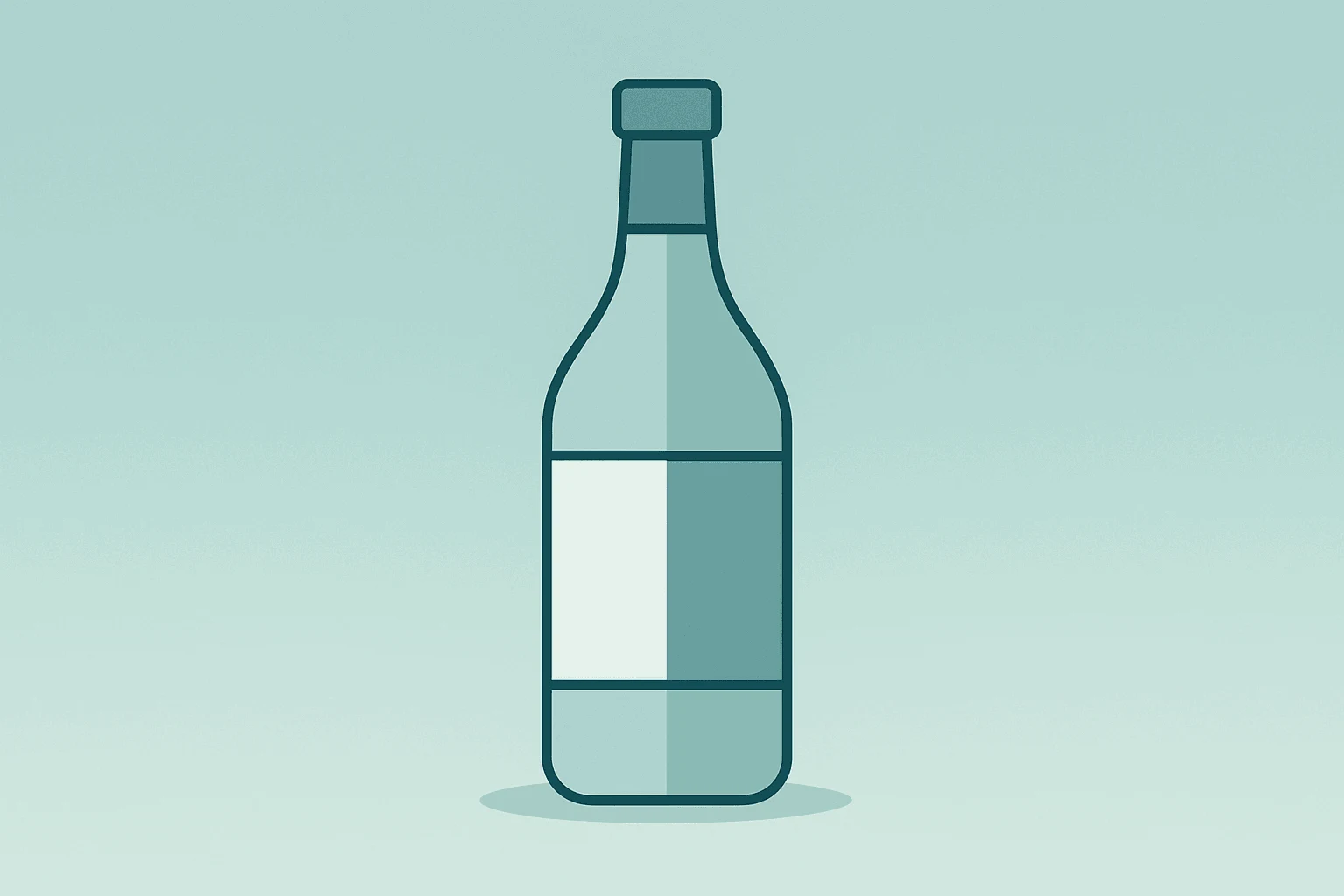 Flat vector of a beverage bottle and snack pouch representing PepsiCo earnings with international strength and U.S. weakness.