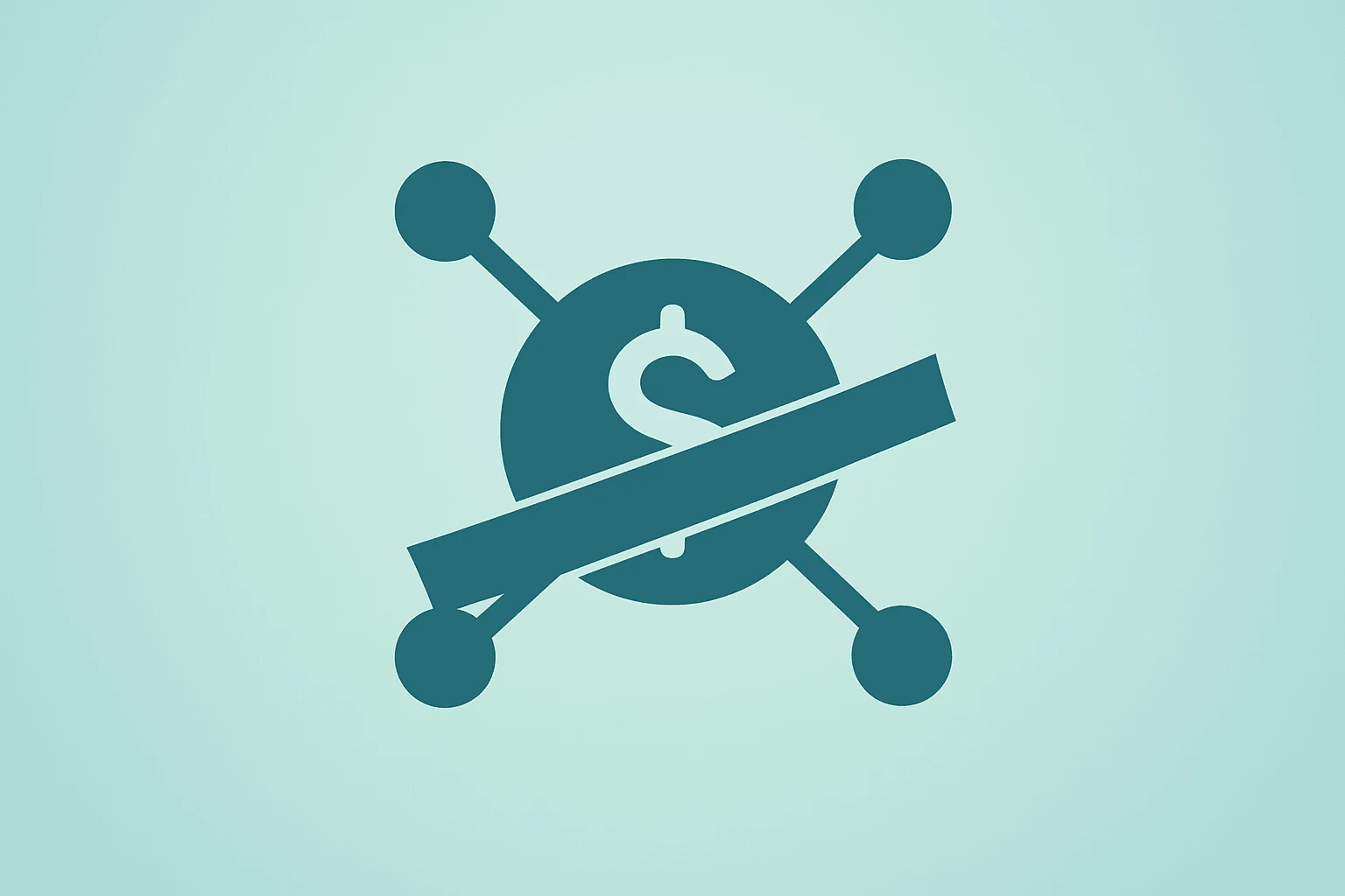 Flat vector of a payments network module under tightening band to symbolize Visa earnings beat and margin pressure.