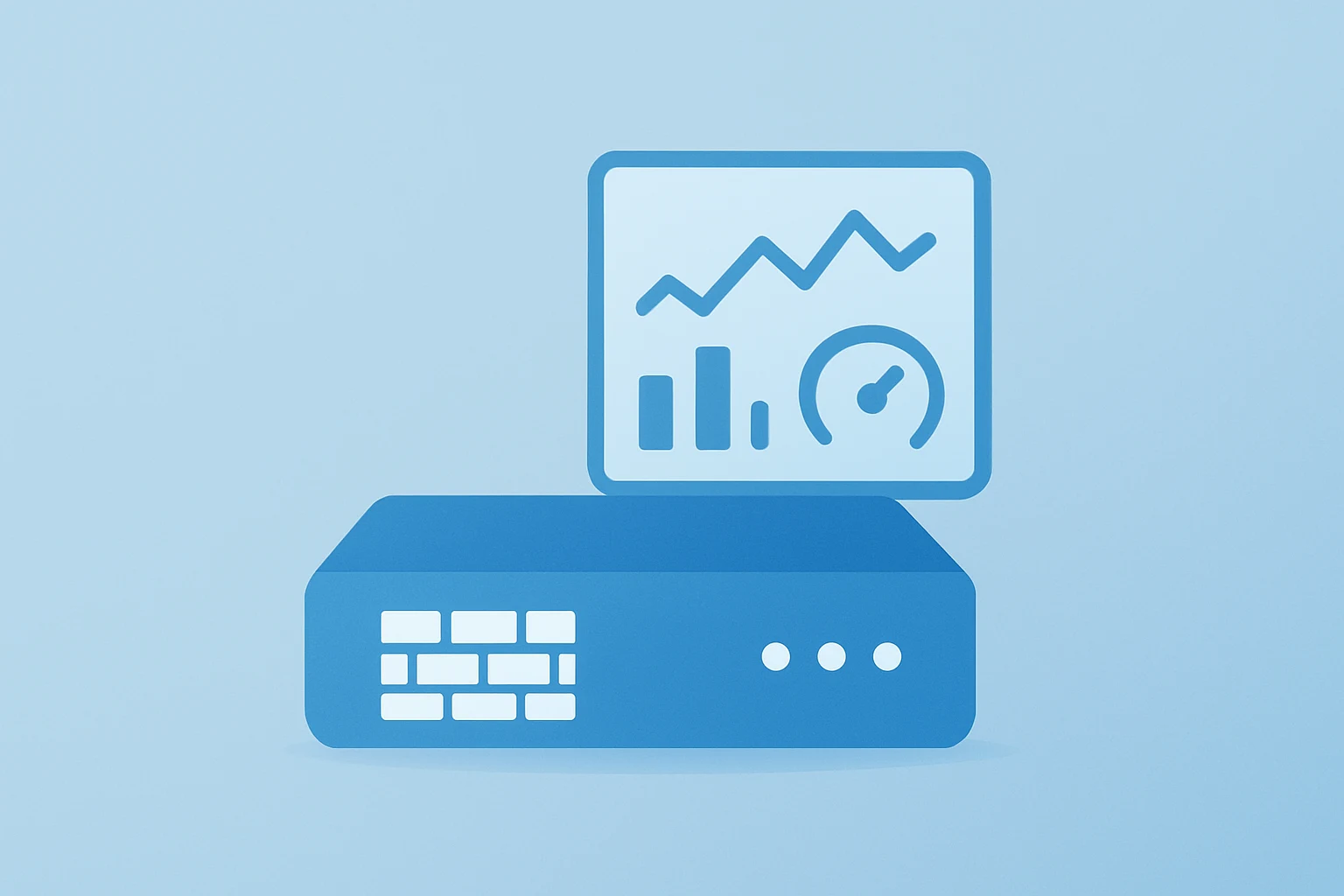 Flat-vector firewall appliance meets observability module to symbolize Palo Alto Networks earnings and investor scrutiny.