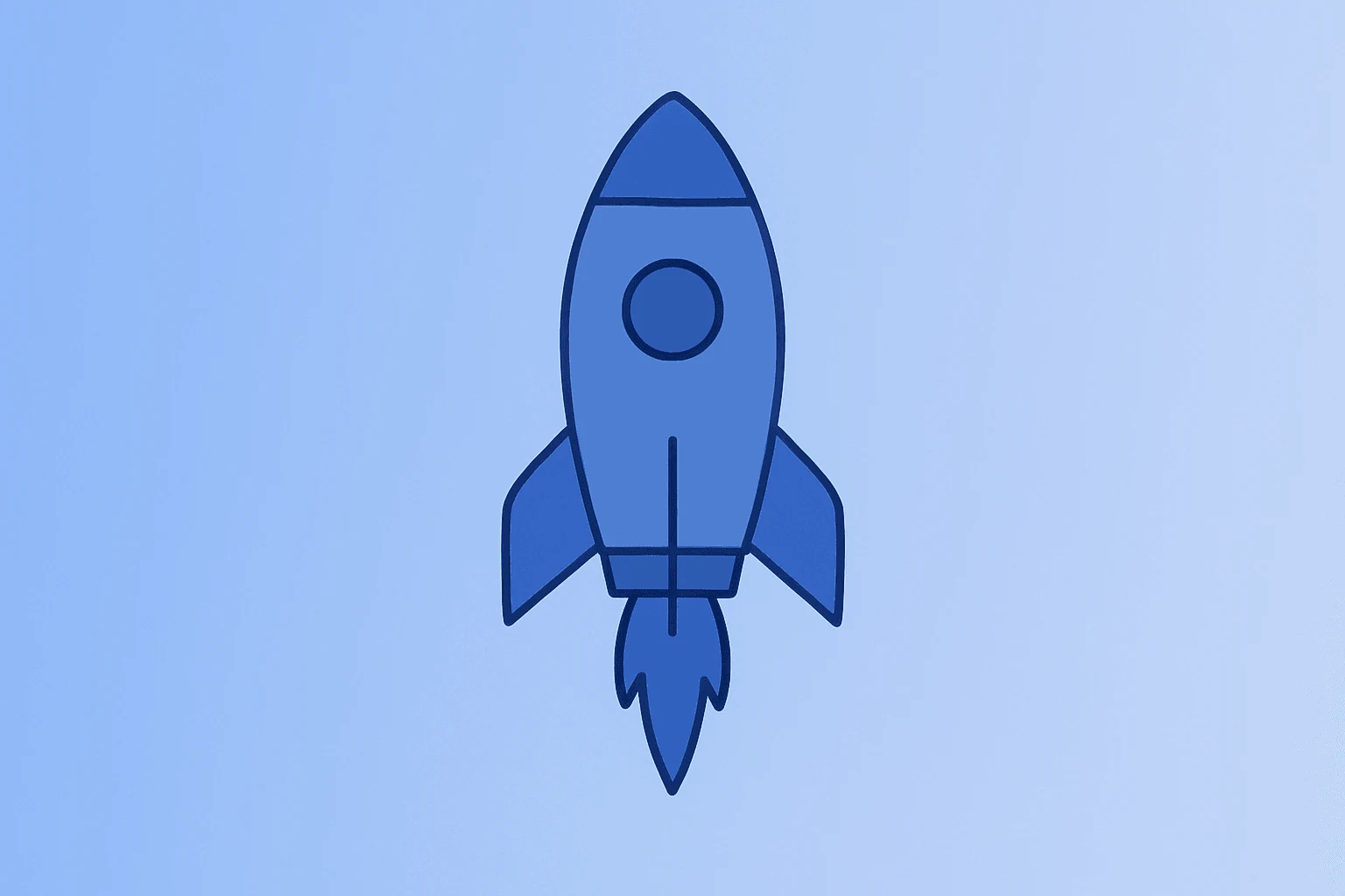 Flat filled vector of a rocket stage fraying into panels symbolizing margin pressure and cash burn for Rocket Lab Q2 earnings