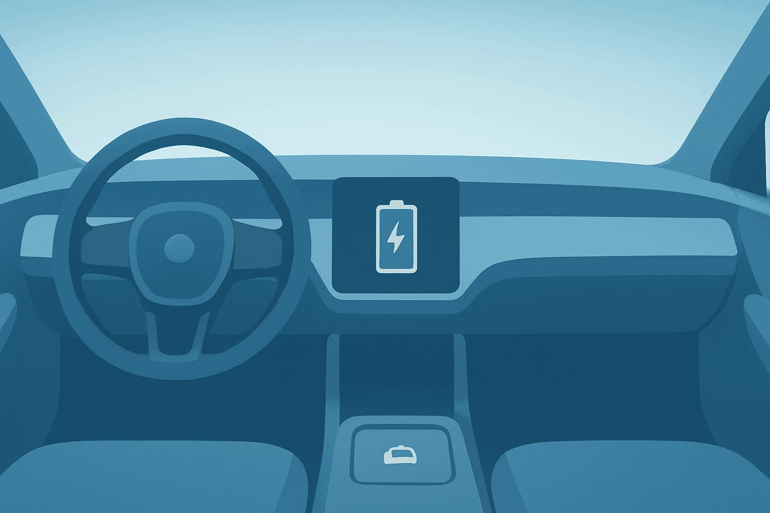 Flat vector of an electric car interior focusing on a concealed door handle and a lowered window cue, evoking Tesla China recall scrutiny.