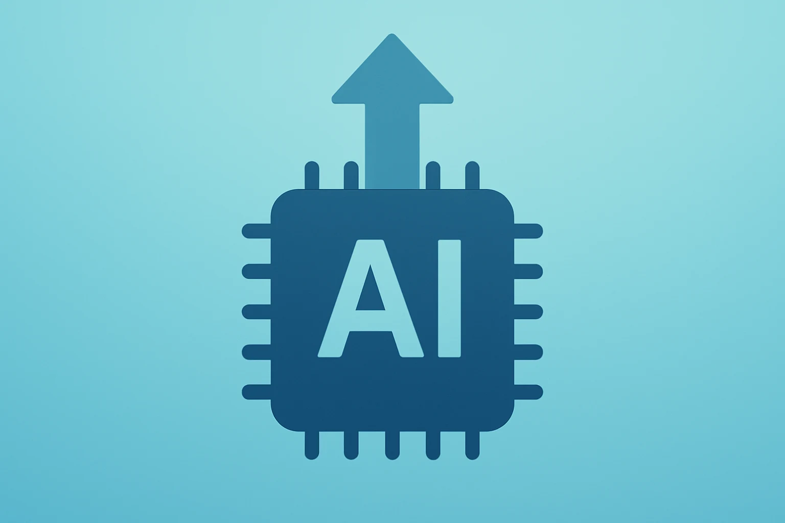 Flat vector of a server chip expanding capacity to symbolize Nvidia earnings driving AI demand and guidance signals.
