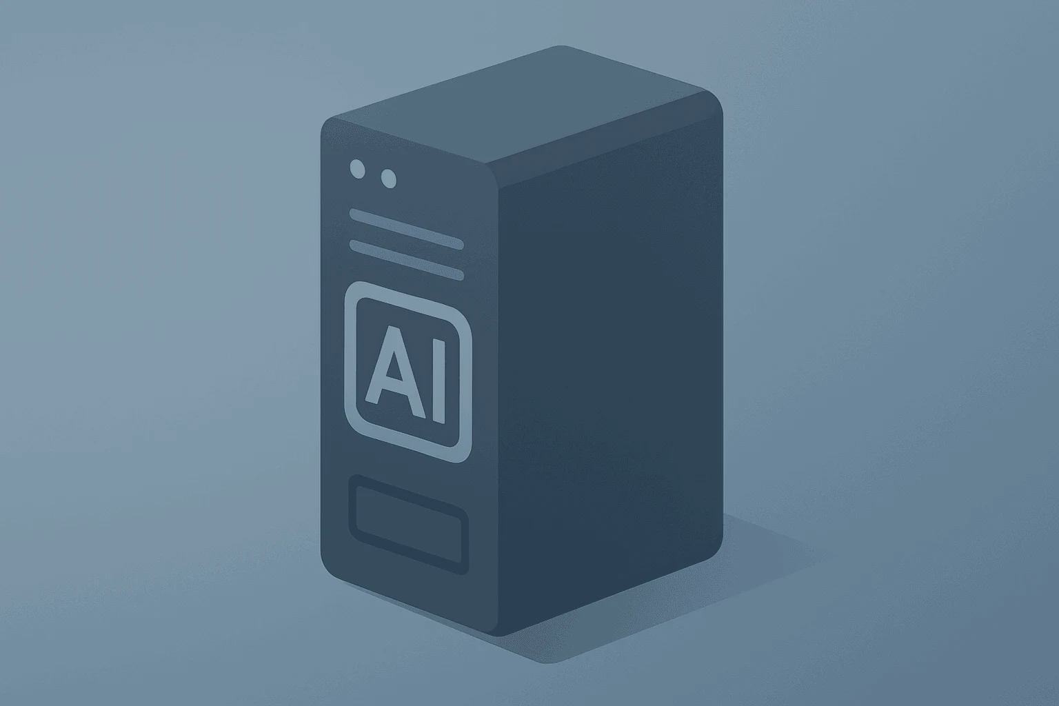 Flat filled vector of a server with a dimmed compute core and ledger strip symbolizing SentinelOne Q2 earnings split.