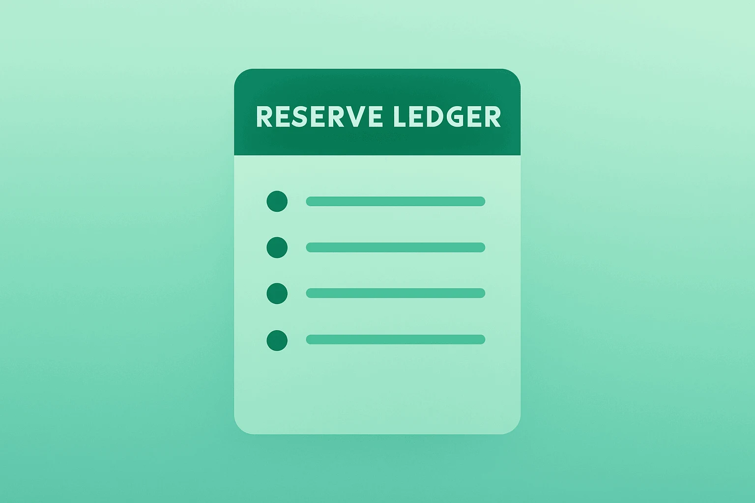 Flat filled vector of a reserve ledger narrowing its scope, evoking Kevin Warsh confirmation hearing and Fed independence.
