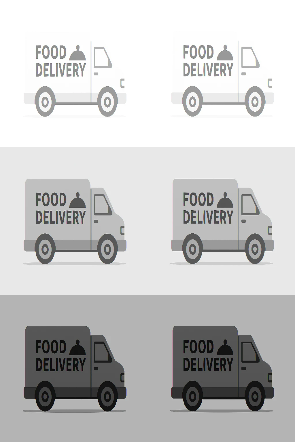 Flat vector of a foodservice delivery truck with margin uplift on an amber-sand gradient representing Sysco earnings