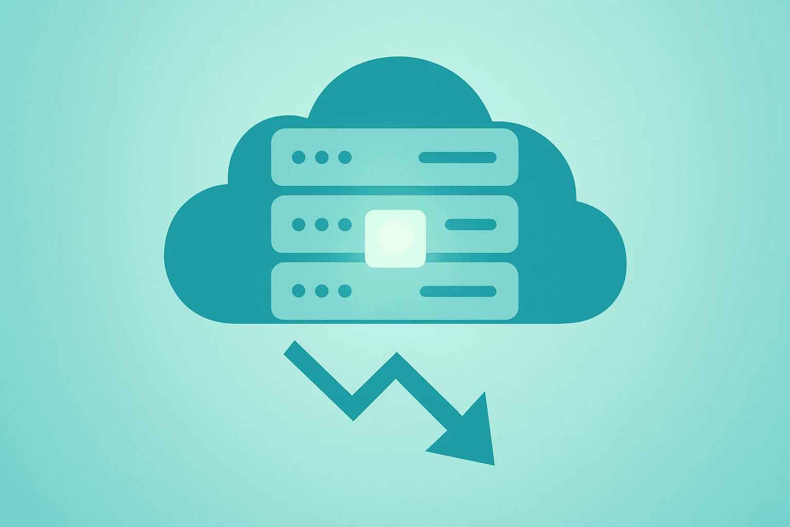 Flat vector of a cloud-server core with a steadying shield to represent Palantir stock and NGC2 data layer